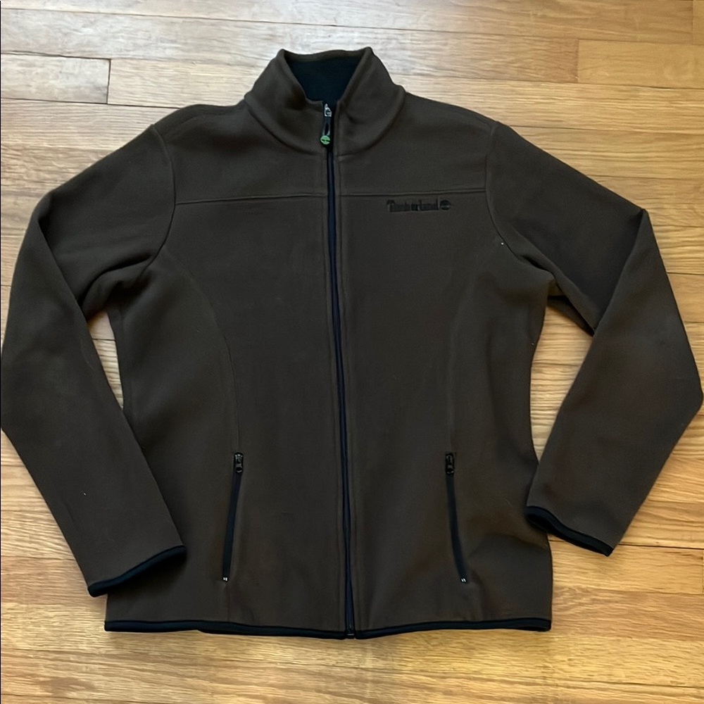 Timberland Brown Fleece Jacket Size Medium